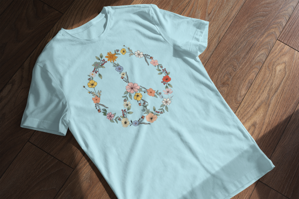 Peace Sign with Flowers
