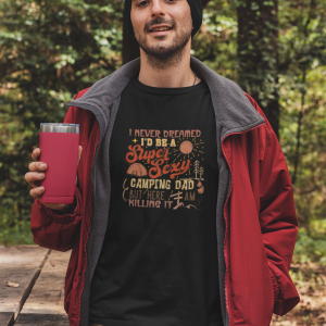 Camping Dad Rocking It