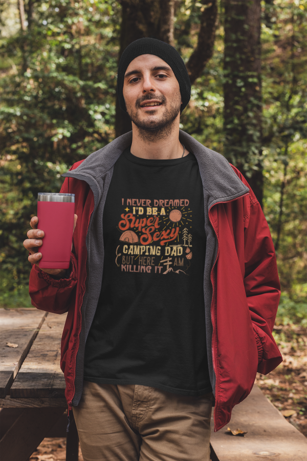 Camping Dad Rocking It
