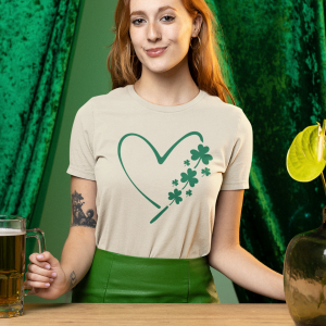 4 Leaf Clover Heart