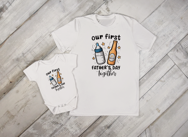 First Father's Day Together Shirt and Onesie