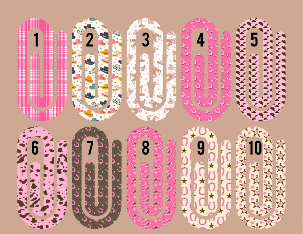 Western Theme Large Paper Clips