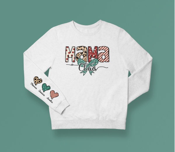 Holiday Mama Heart on Sleeves Design 2