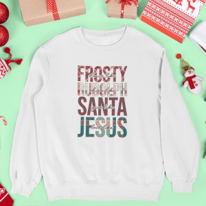 Frosty, Rudolph, Santa, Jesus