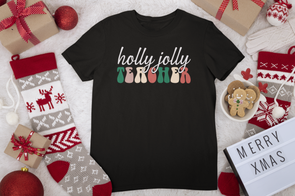Holly Jolly Teacher - Retro