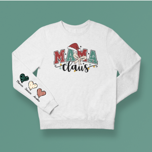 Holiday Mama Heart on Sleeves Design 4