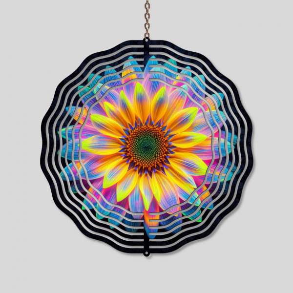 Colorful Sunflower Wind Spinner