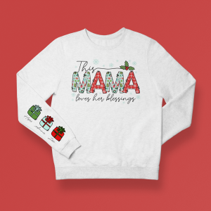 Holiday Mama Heart on Sleeves Design 5