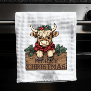 Highland Cow - Merry Christmas