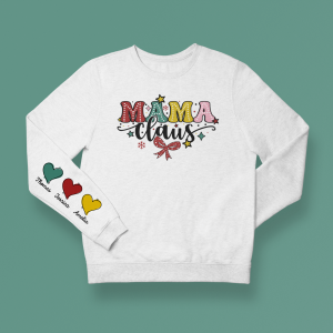 Holiday Mama Heart on Sleeves Design 7