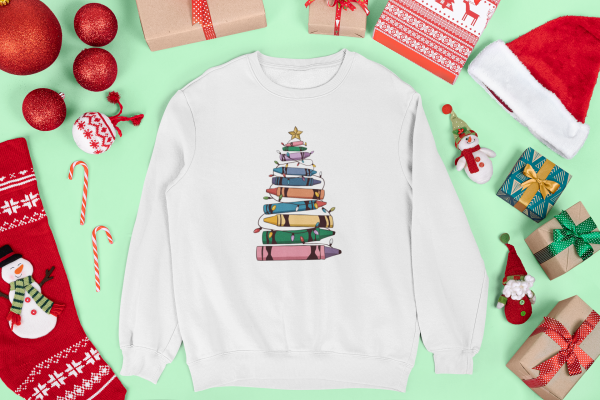 Crayon Christmas Tree