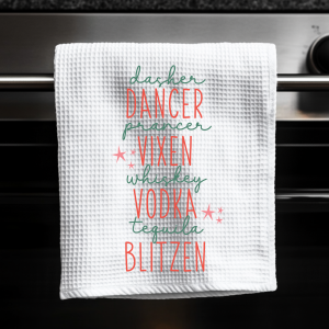 Dasher, Dancer, Prancer, Vixen, Whiskey, Vodka, Tequila, Blitzen