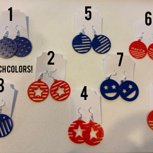 4th of July Earrings