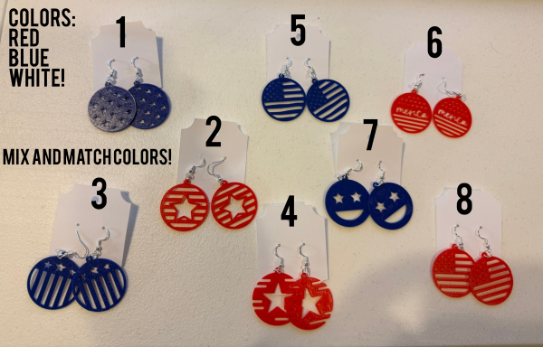 4th of July Earrings