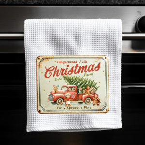Gingerbread Falls Tea Towel