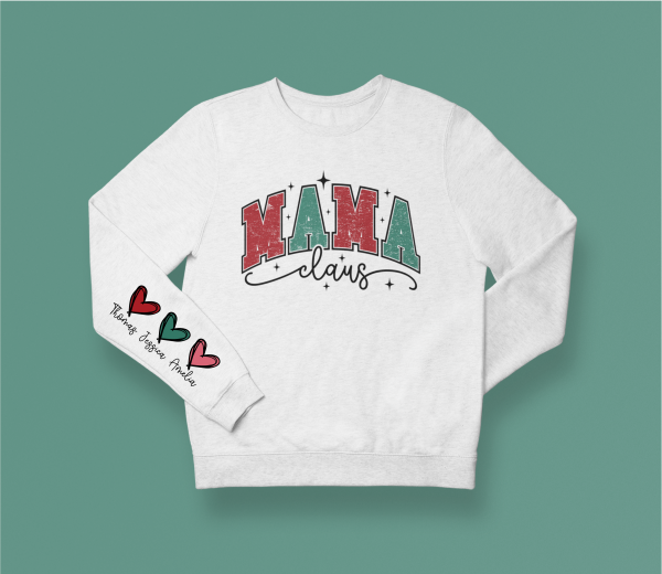 Holiday Mama Heart on Sleeves Design 9