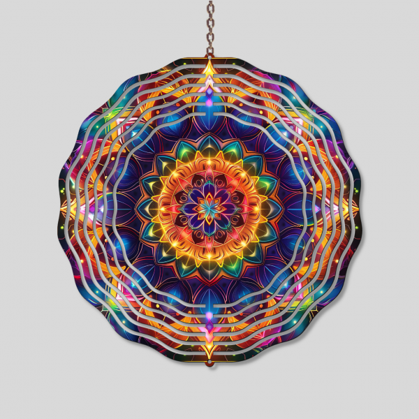 Bright Starburst Wind Spinner