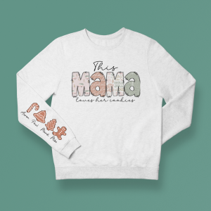 Holiday Mama Heart on Sleeves Design 1
