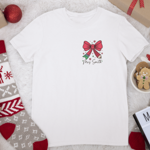 Customized Christmas Bow Logo