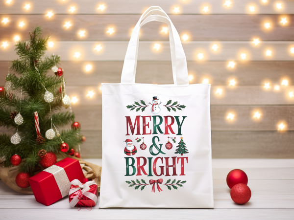 Merry and Bright Tote Bag