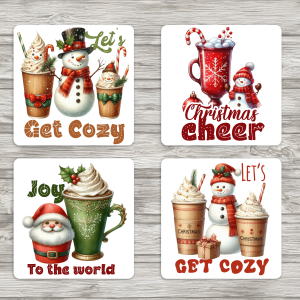 Fun Christmas Coffee Coasters