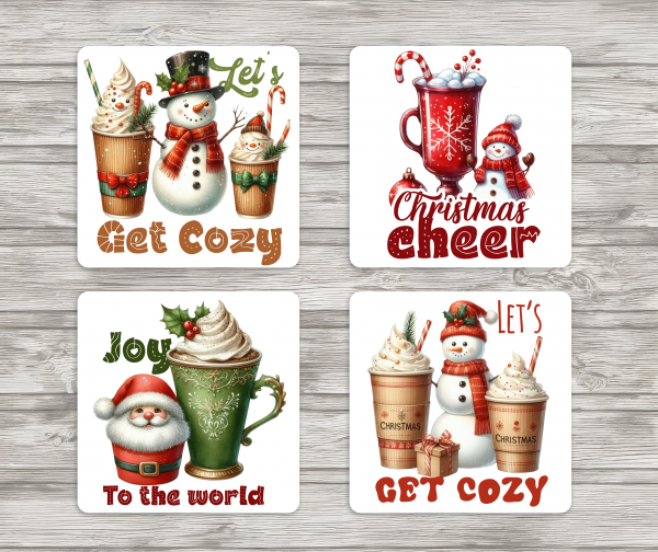 Fun Christmas Coffee Coasters