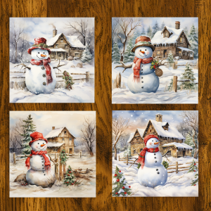 Country Snowman Coasters