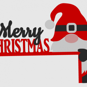 Merry Christmas Gnome Door Corner