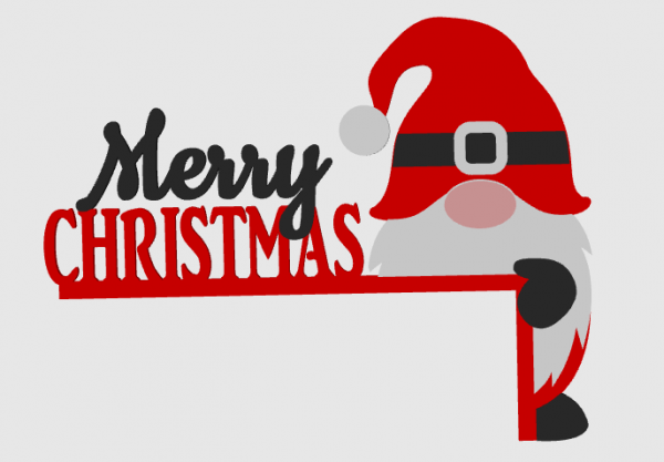 Merry Christmas Gnome Door Corner