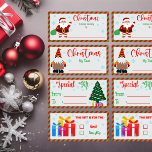 Set of 8 Gift Labels