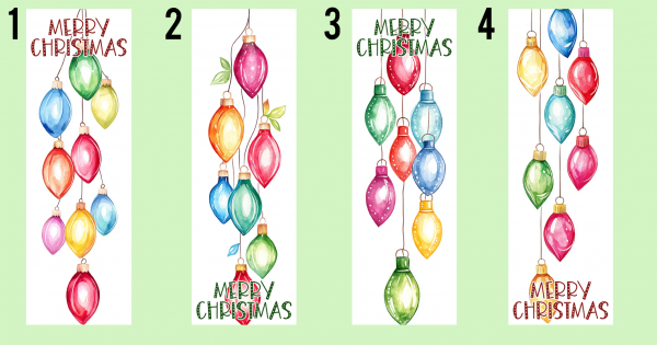 Christmas Lights Bookmark