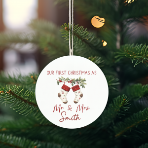 Customized Our First Christmas Together Ornament