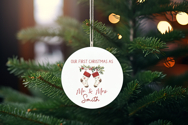 Customized Our First Christmas Together Ornament