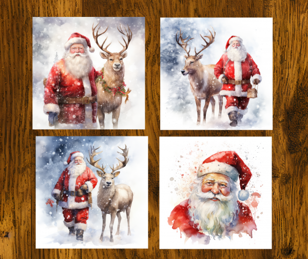 Santa Ceramic Coasters