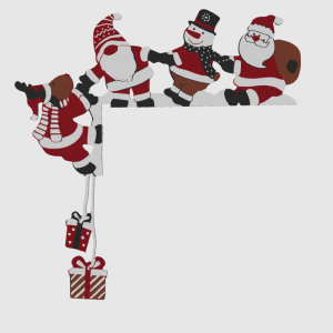 Santa and Friends Door Corner