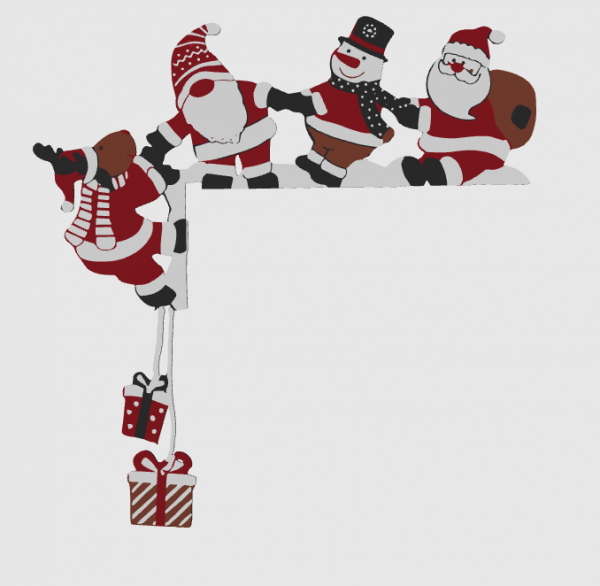 Santa and Friends Door Corner
