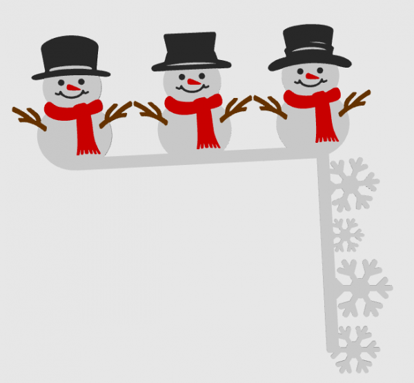 Snowmen Door Corner