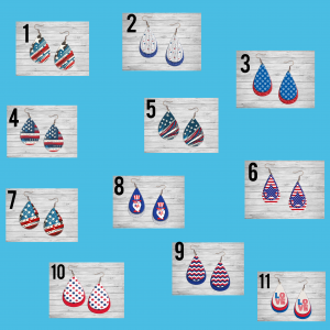 4th of July Earrings