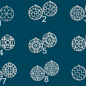 Geometric 3d Printed Earrings
