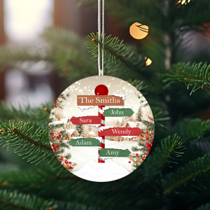 Customized Family Christmas Ornament
