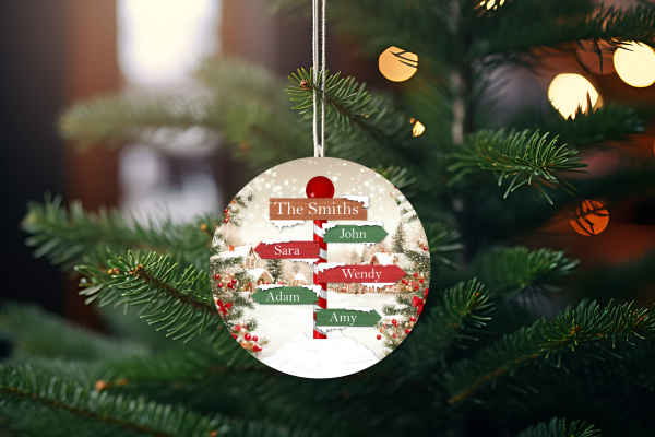 Customized Family Christmas Ornament