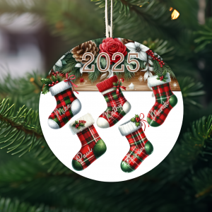 Customized Family Stocking Ornament