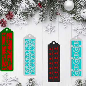 Christmas 3d Printed Bookmarks Layered