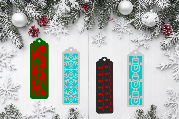Christmas 3d Printed Bookmarks Layered