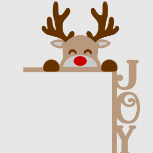 Reindeer Joy Door Corner