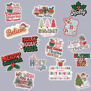 Retro Laminated Vinyl Stickers - 1 Sticker
