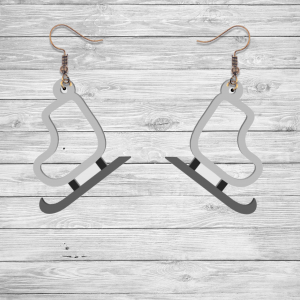 Figure Skate Earrings