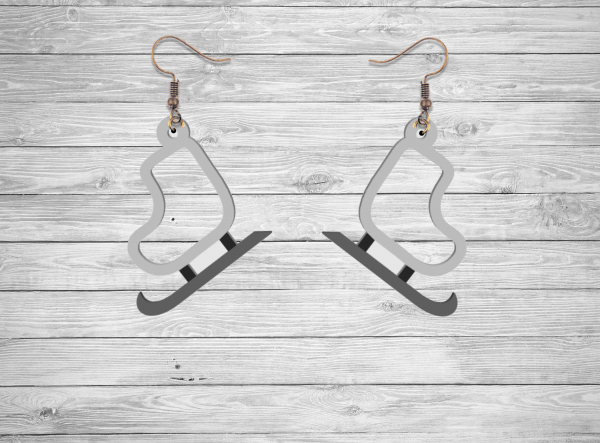 Figure Skate Earrings