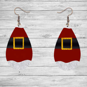 Santa Suit Teardrop Earrings