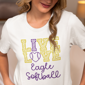 Live Love Eagle Softball